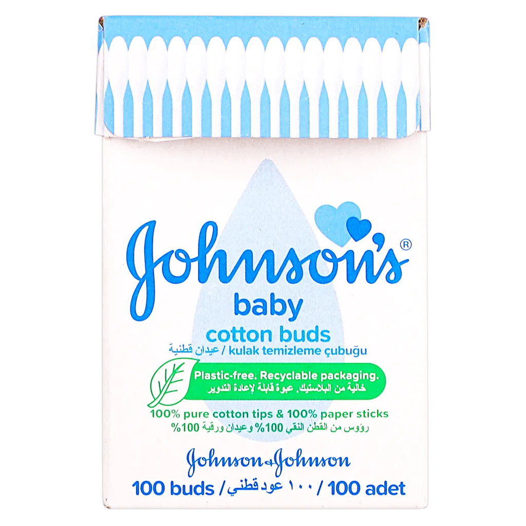 جونسون بيبي أعواد قطنية 100 حبة