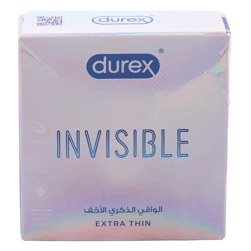 ديوركس واقي ذكري شفاف شديد الانزلاق 3 حبات