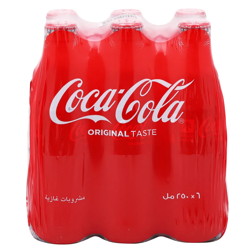 كوكاكولا مشروب غازي زجاج كرتون 6 * 250مل