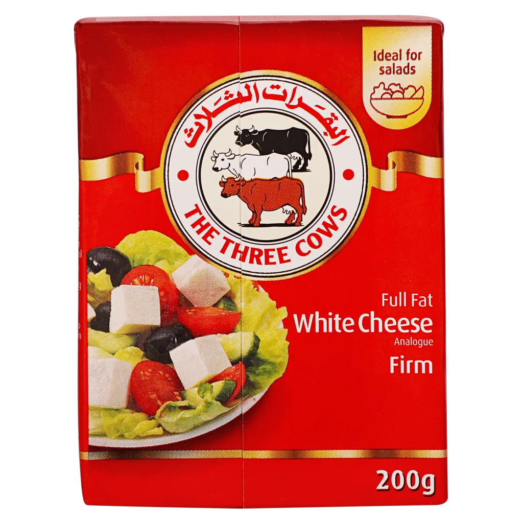 البقرات الثلاث شبيه جبنة بيضاء كاملة الدسم 200 جم