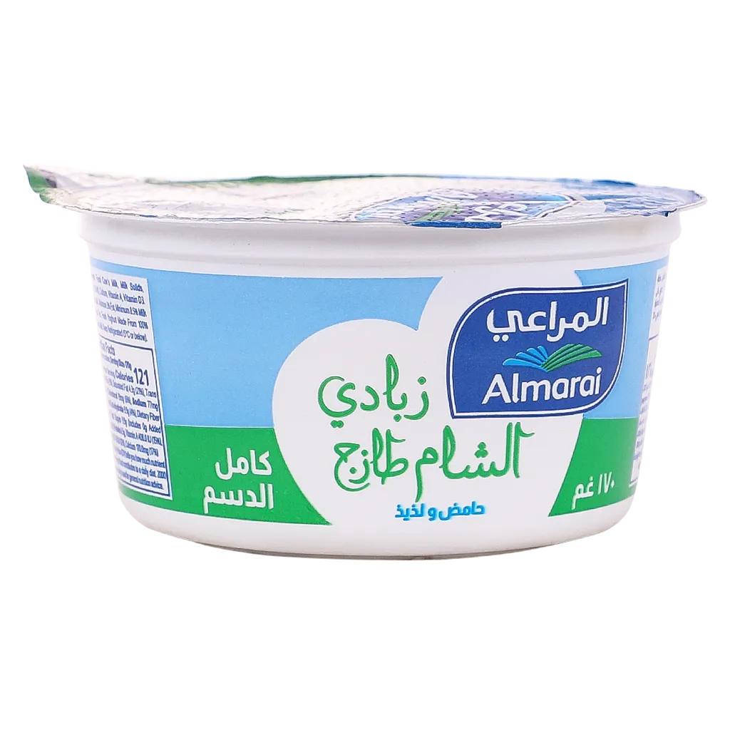 المراعي زبادي حامض كامل الدسم 170 جم