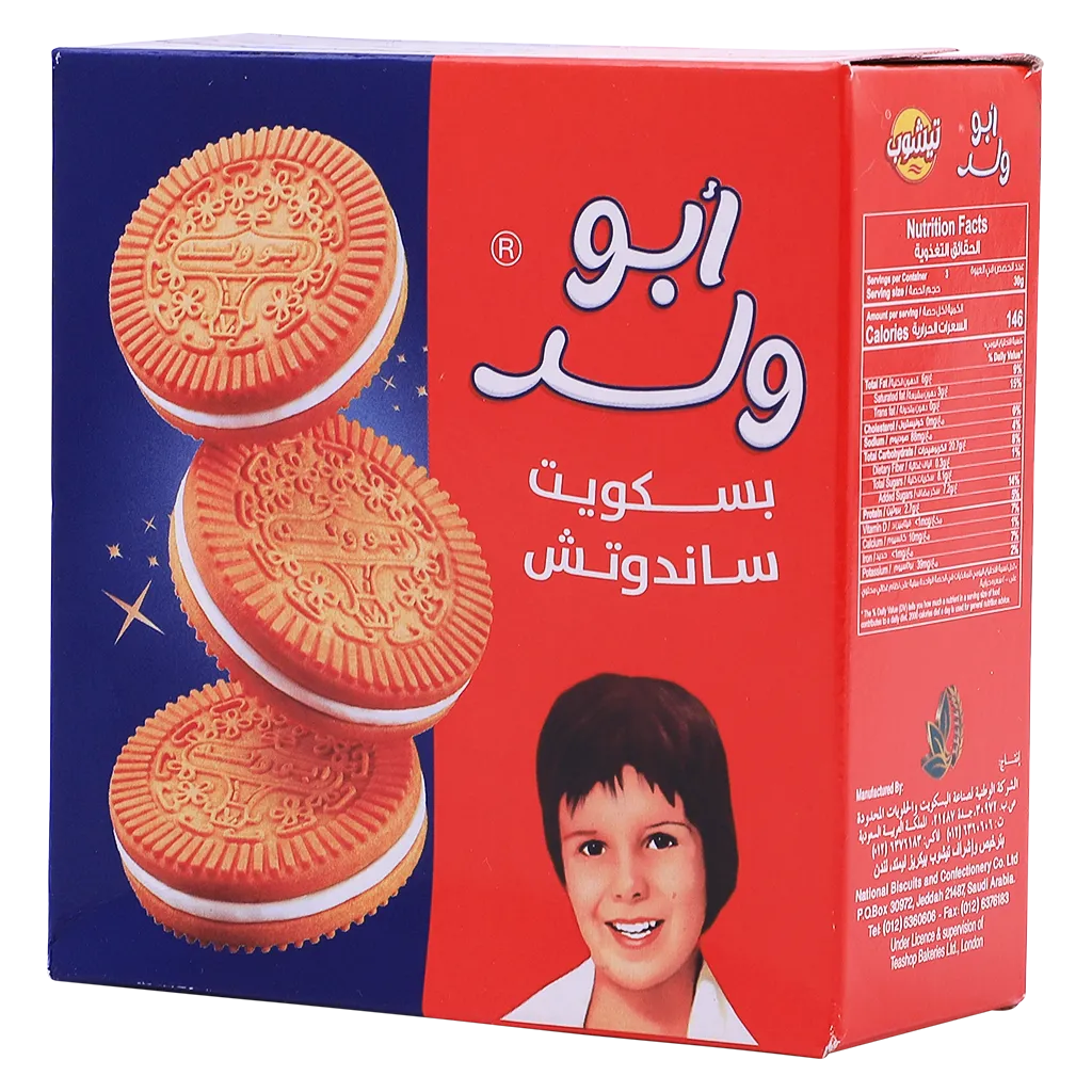 تيشوب بسكويت أبو ولد بالقشطة 90 جم