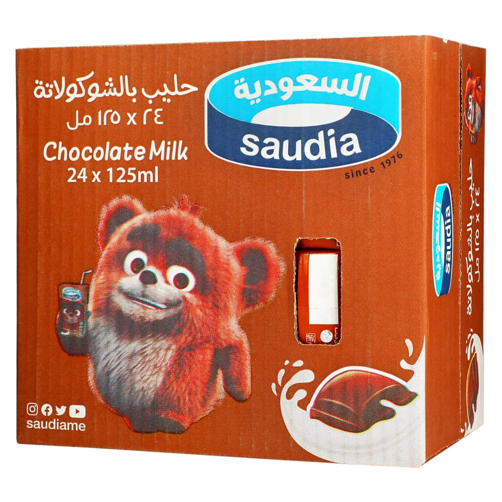 السعودية حليب بالشوكولاته 24 حبة 125 مل