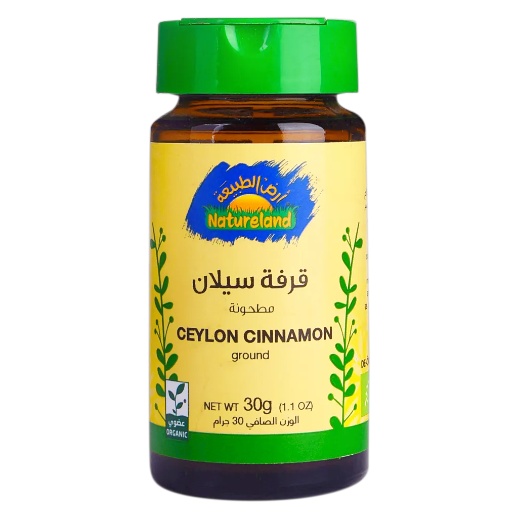 أرض الطبيعة قرفة سيلان عضوية 30 جم