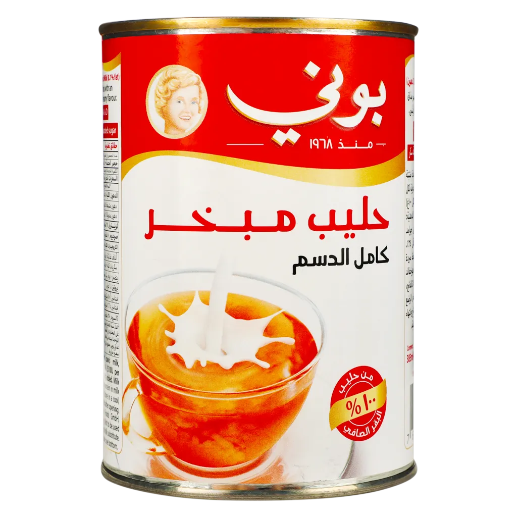 بوني حليب مبخر كامل الدسم 410 جم