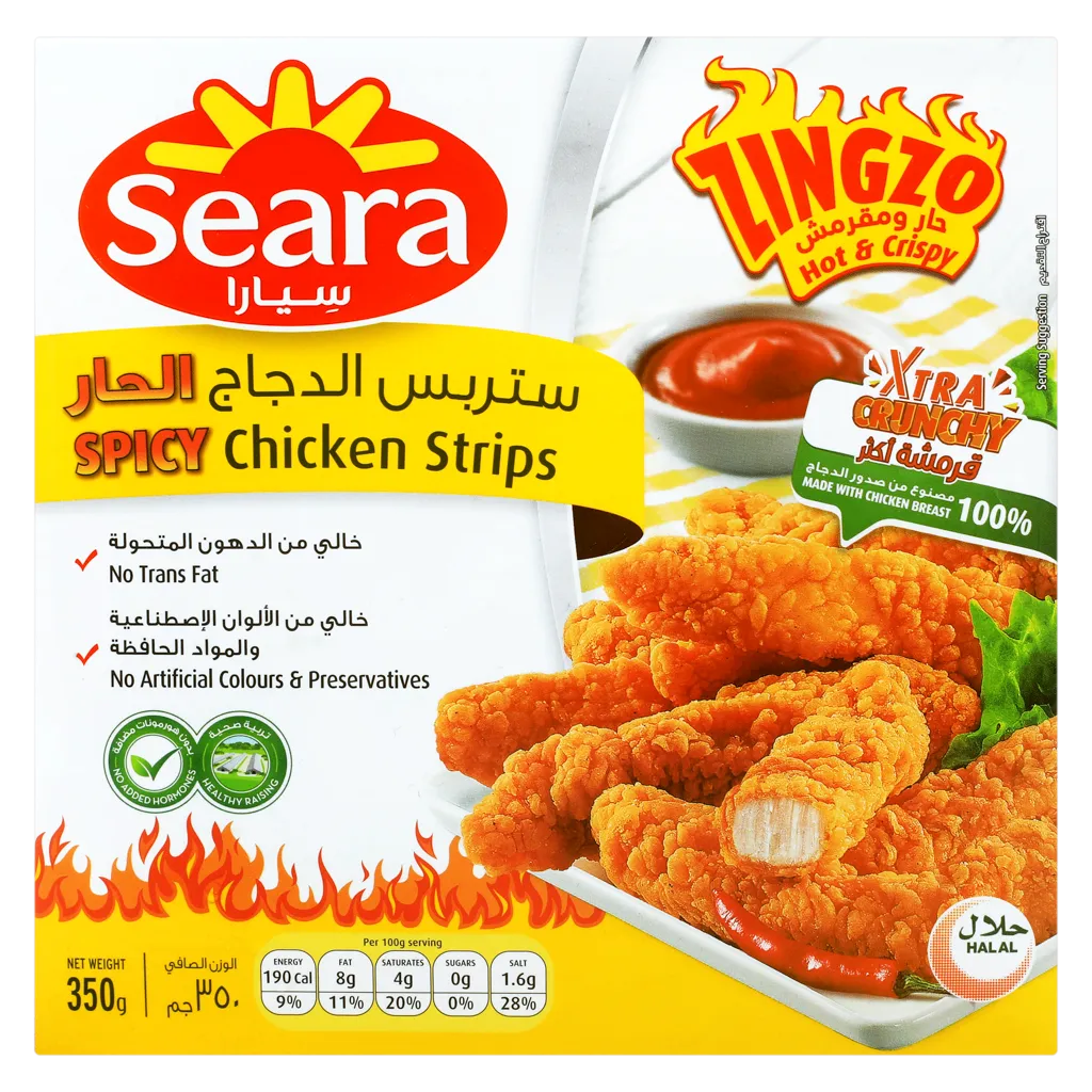 سيارا ستربس الدجاج الحار 350 جم