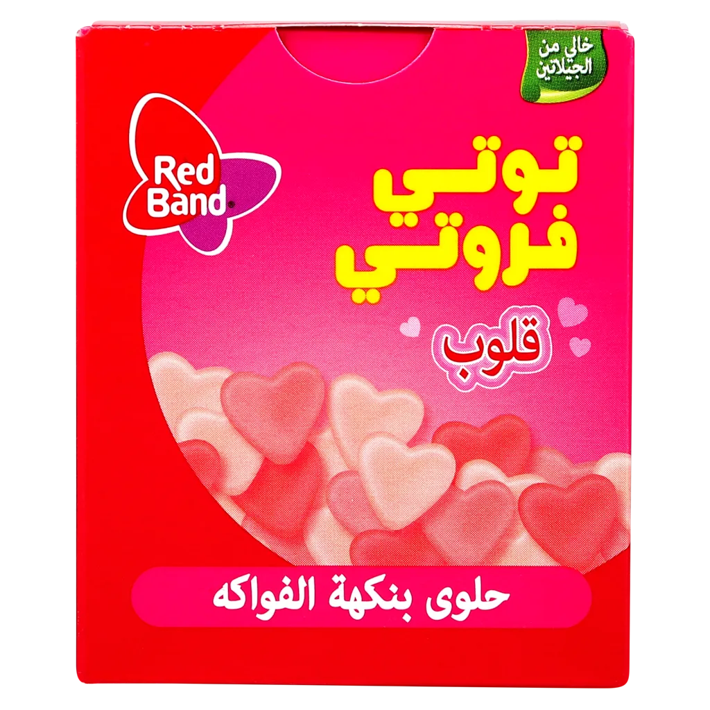 توتي فروتي حلوى قلب بنكهة الفواكه 18 جم