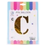 C بالون ذهبي كبير حرف