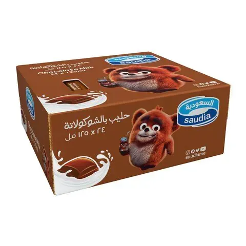السعودية حليب بالشوكولاته 24 حبة 125 مل